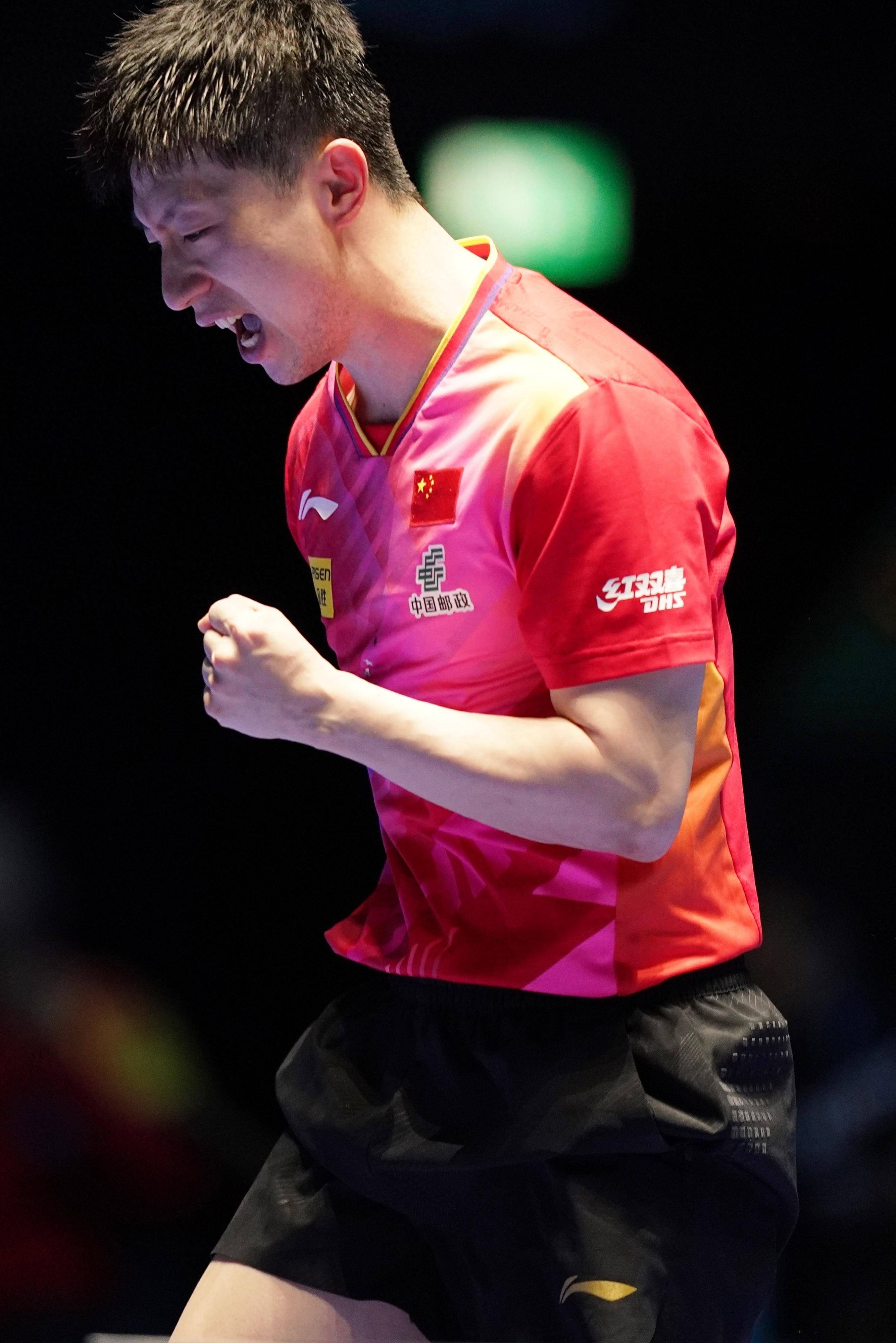 中国乒乓球队绝地反击奥地利乒乓球队，马龙爆发神勇